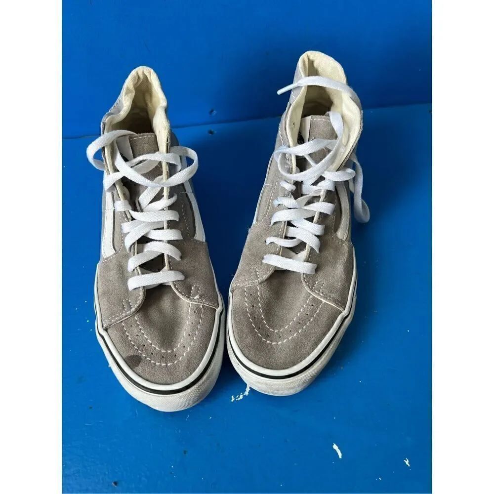 Vans Shoes Men's Sz 5.5 and women size 7 Gray SK8-Hi Top Skateboard Sneakers 721